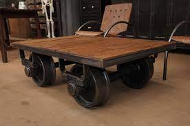Find out the detailed images here. Industrial Factory Cart Coffee Table 3 Coffee Table Coffee Table Restoration Cart Coffee Table