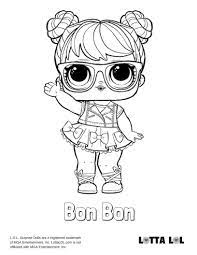 Printable lol surprise dolls coloring page. Bon Bon Coloring Page Lotta Lol Unicorn Coloring Pages Lol Coloring Pages Cool Coloring Pages