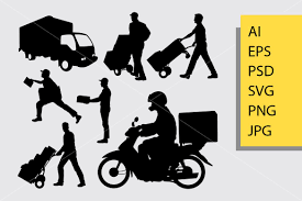 Download Delivery Silhouette Graphic By Cove703 Creative Fabrica SVG Cut Files