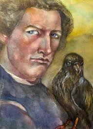 Mr Rutger Hauer. Watercolor,