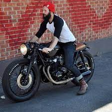 メンズ 海外のバイクファッション特集 お洒落なコーディネートまとめ スナップ 画像集 naver まとめ cafe racer honda cafe racer handlebars cafe racer bikes