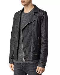 Allsaints Conroy Leather Biker Jacket Men Bloomingdale S Leather Jacket Men Biker Jacket Men Leather Jacket
