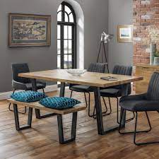This small dining table set gives 4 beautiful wooden dining chairs, an incredible wood dining table and 1 wonderful kitchen bench. Brooklyn Oak Dining Table Set With 4 Soho Chairs And Bench Oak Dining Table Dining Table Dining Table Chairs