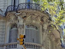 Balcon En Barrio De Balvanera Buenos Aires Argentina Sudamerica