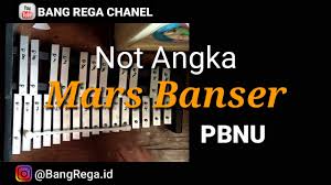 Not Angka Bellyra Mars Banser Pbnu Marching Bell Belira Lyre Cover Youtube