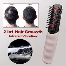 This massager can also be used to massage the back, arms and legs. 2 In 1 Electric Infrared Laser Hair Growth Care Brush Head Scalp Vibrating Massager Comb Shopee Malaysia