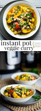 Instant Pot Veggie Curry Recipe Curry Recipes Pot Recipes Healthy Stuffed Peppers