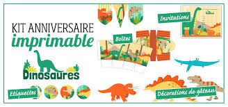 Une petite chasse au trésor à imprimer gratuitement. Kit Anniversaire Dinosaures