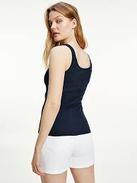 Maybe you would like to learn more about one of these? Rib Knit Tank Top Blue Tommy Hilfiger