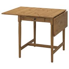 Ingatorp Drop Leaf Table Antique Stain Ikea Drop Leaf Table Leaf Table Side Table Wood