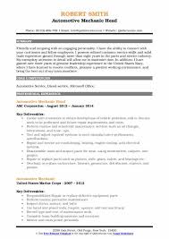 Customise the template to showcase your experience, skillset and accomplishments, and highlight your most relevant qualifications for a new mechanic job. Automotive Mechanic Resume Samples Qwikresume