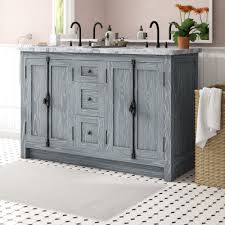 Virta has a wide selection of freestanding and wall mount bathroom vanity collections that are luxurious and beautiful. Laurel Foundry Modern Farmhouse Coby 55 Double Bathroom Vanity Set Reviews Wayfair