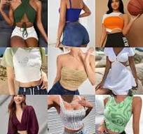 Allover Printed Ladies Tops Cheap Bangladesh Stock Cotton Material Sexy  Multi-Color Summer Tops Cancelled Lot/Shipment Spring