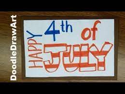Just a token of thanks to paying homage. Happy 4th Of July Make This Card Poster Or Sign Step By Step Tutorial Youtube