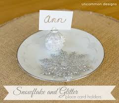 Embellish it and make it more personal. Snowflake And Glitter Place Card Holders