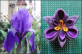 Tutorial Floare De Iris Matase Organza Floare Naturala De Iris Fabric Flower Tutorial Fabric Flowers Diy Fabric Flowers