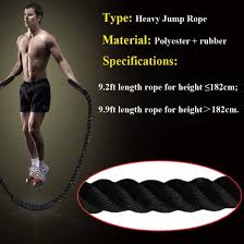 How long should your crossfit jump rope be? 25mm Fitness Heavy Jump Rope Crossfit Weighted Battle Skipping Ropes Power Training Improve Strength Building Muscle Fitness China Leather Jump Rope And Wireless Jumping Rope Price Made In China Com