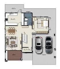 Large underground garage design for spacious house ~ squar. Four Bedroom Two Storey House With 2 Car Garage House And Decors