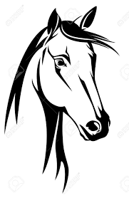 Horse Head Black And White Design Horse Head Drawing Black And White Drawing Horse Head