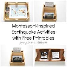 You can easily set up each project to suit the needs of. Montessori Inspired Earthquake Activities With Free Printables Every Star Is Different