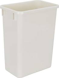 The best kitchen trash cans will not only safely hold your household garbage; Hardware Resources Plastic Trash Can Indoor Garbage Bin For Kitchen Home Office Commercial Use Large Waste Disposal Tub Compatible With Pull Outs Frames 35 Quart 8 75 Gallon White Pricepulse