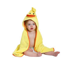 Puddles The Duck Hooded Baby Towel Zoocchini Hooded Baby Towel Baby Towel Hooded Towel