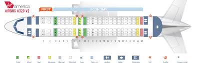 Seat Map Airbus A20 200 Virgin America Best Seats In The Plane