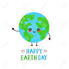 Students get more idea from more sites. Cute Happy Smiling Kawaii Earth Planet Happy Earth Day Card Vector Royalty Free Cliparts Vectors And Stock Illustration Image 128679403