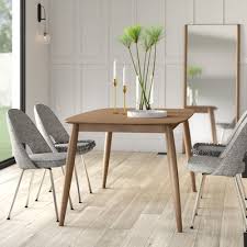 Mercury Row Goodlow Rubberwood Solid Wood Dining Table Wayfair Dining Table Solid Wood Dining Table Wood Dining Table