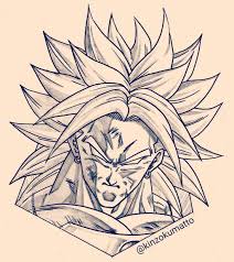 Dessin Densetsu No Super Saiyajin Broly Kinzokumatto Dragon Ball Art Dragon Ball Super Art Anime Dragon Ball