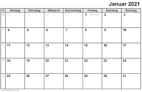 Jahreskalender 2021 mit feiertagen und kalenderwochen (kw) in 19 varianten, a4, . Kalender Monate 2021 Als Pdf Excel Und Bild Datei Kostenlos Zum Ausdrucken