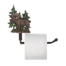 A practical and decorative toilet roll holder. Moose Toilet Paper Holder K10019008 Safariworks Decor