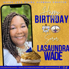 Today the ASTOUNDING Alpha Iota Sigma Chapter of Sigma Gamma Rho Sorority,  Inc. sends the happiest of birthday wishes to our beautiful Soror LaSaundra  Wade! We hope your day was filled with
