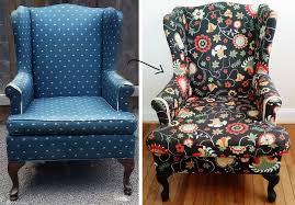 Just because a chair's fabric is outdated or even ripped or torn in some places doesn't mean it's meant for the curb. How To Reupholster A Wing Back Chair By Confessions Of A Refashionista