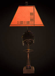 African table lamps presented on the pic have a form of straight cylinder. African Lamps And Lighting From African Art