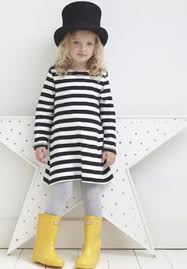 Black And White Striped Top Hat Kid Fashion Stripes And Maybe A Toque Slouchy Hat Rather Than The Top Hat Striped T Shirt Dress Kids Outfits Childrens Fashion