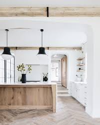 Ideas For White Kitchens With Wood Kitchen Islands Hunker In 2020 Scandinavian Style Home Home Remodeling Home