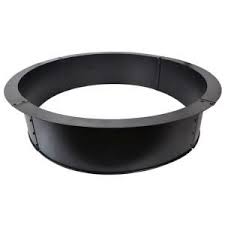 Unbranded 44 In Round Fire Ring Ds 24751 The Home Depot In 2020 Steel Fire Pit Ring Fire Ring Fire Pit Kit