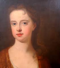 Portrait of an Elegant Lady holding a basket of flowers