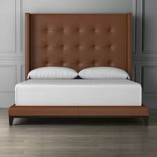 4.7 out of 5 stars. Presidio Extra Tall Box Tufted Leather Bed Williams Sonoma