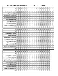 It is a blank sheet sectioned into the date, time, what the user took in the form of food or a drink inclusive of all the ingredients for preparing the food. Not Angka Lagu Eyewash Log Sheet Editable Template Printable 7 Best Images Of Editable Blank Printable Checklists Weekly Eyewash Station Maintenance Log Pianika Recorder Keyboard Suling