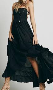 Bohemian Backless Maxi Dress Boho Long Black Dress Women Fashion Summer Dress Beach Fashion Bohem Style Bohemian Dress Boho Dress Boho Fashion Bohemi