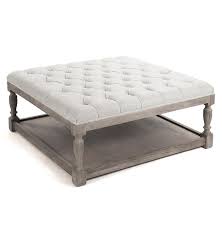 The ottoman is upholstered in linen fabric and offered in your choice of available colors. Square Tufted Linen Limed Grey Oak Coffee Table Ottoman Upholstered Ottoman Coffee Table Tufted Ottoman Coffee Table Diy Ottoman Coffee Table