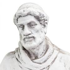 45" Tall St. Francis Holding a Birdbath Statue