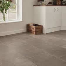 Karndean Fumo Grey Stone Effect Kitchen Flooring Vinyl Tile Flooring Kitchen Kitchen Flooring Vinyl Flooring Kitchen