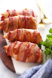 Get our chicken tenderloins recipes Easy Bacon Wrapped Chicken Breast Fit Foodie Finds