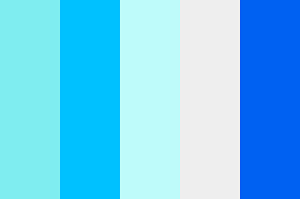Frozen Sky Color Palette Bright Blue Paint Color Blue Color Schemes Blue Colour Palette