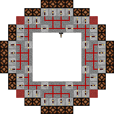 Redstone power runs along the redstone wire, powering the blocks. Download Minecraft Lighthouse Circuit Minecraft Lighthouse Redstone Png Image With No Background Pngkey Com