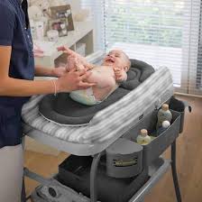 Baby changing table w/ bath tub infant diaper station nursery organizer storage. Chicco Cuddle Bubble Baby Bath Changer Cool Grey Bubs N Grubs