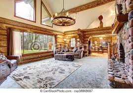 Authentische amerikanische mobel hergestellt hier in deutschland in handarbeit und auf hochstem qualitatsniveau. Wohnzimmer House Hell Amerikanische Inneneinrichtung Kabine Holzstamm Lebensunterhalt Decke Holzstamm Usa Canstock